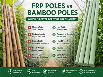 Osnovni vodič za farmere – FRP motke vs. Štapovi od bambusa: koje odabrati?
